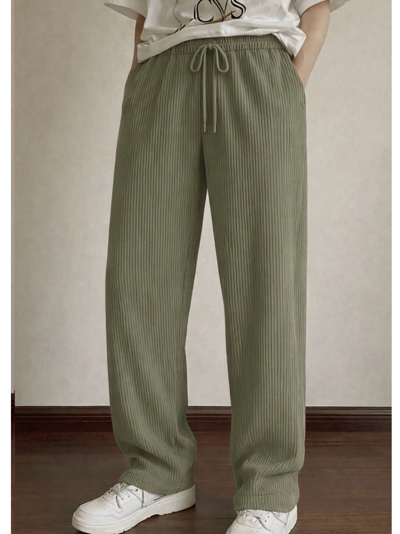 Timeless Rib Drawstring Joggers - Image 10