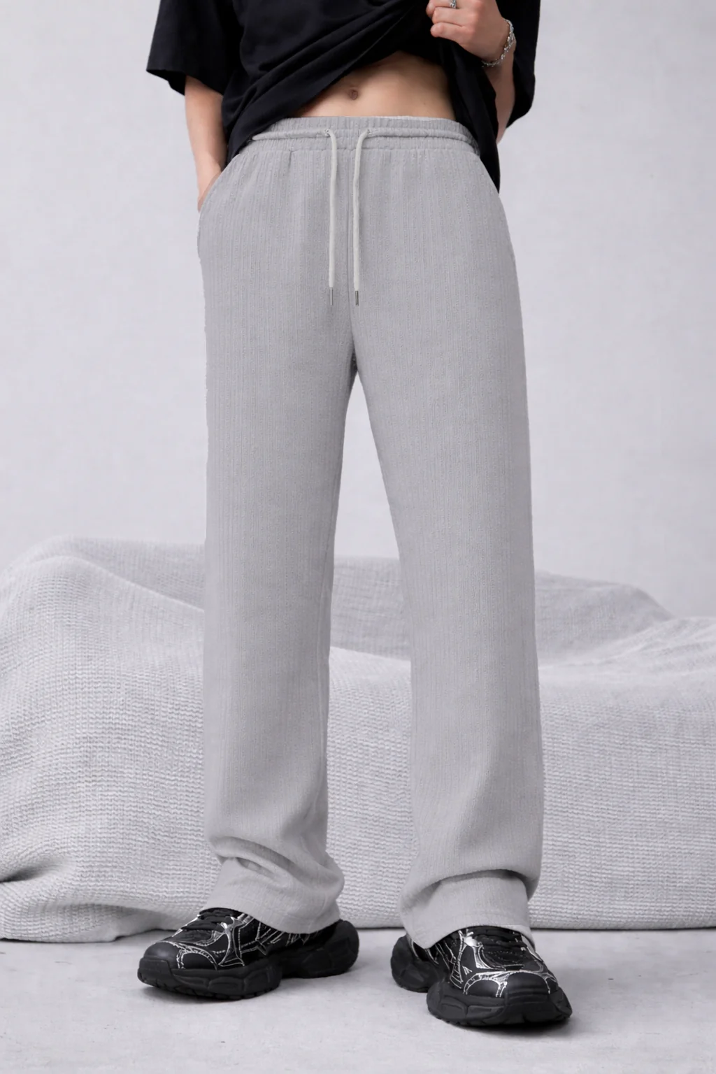 Tribal Knitted Relaxed Fit Joggers - Image 4