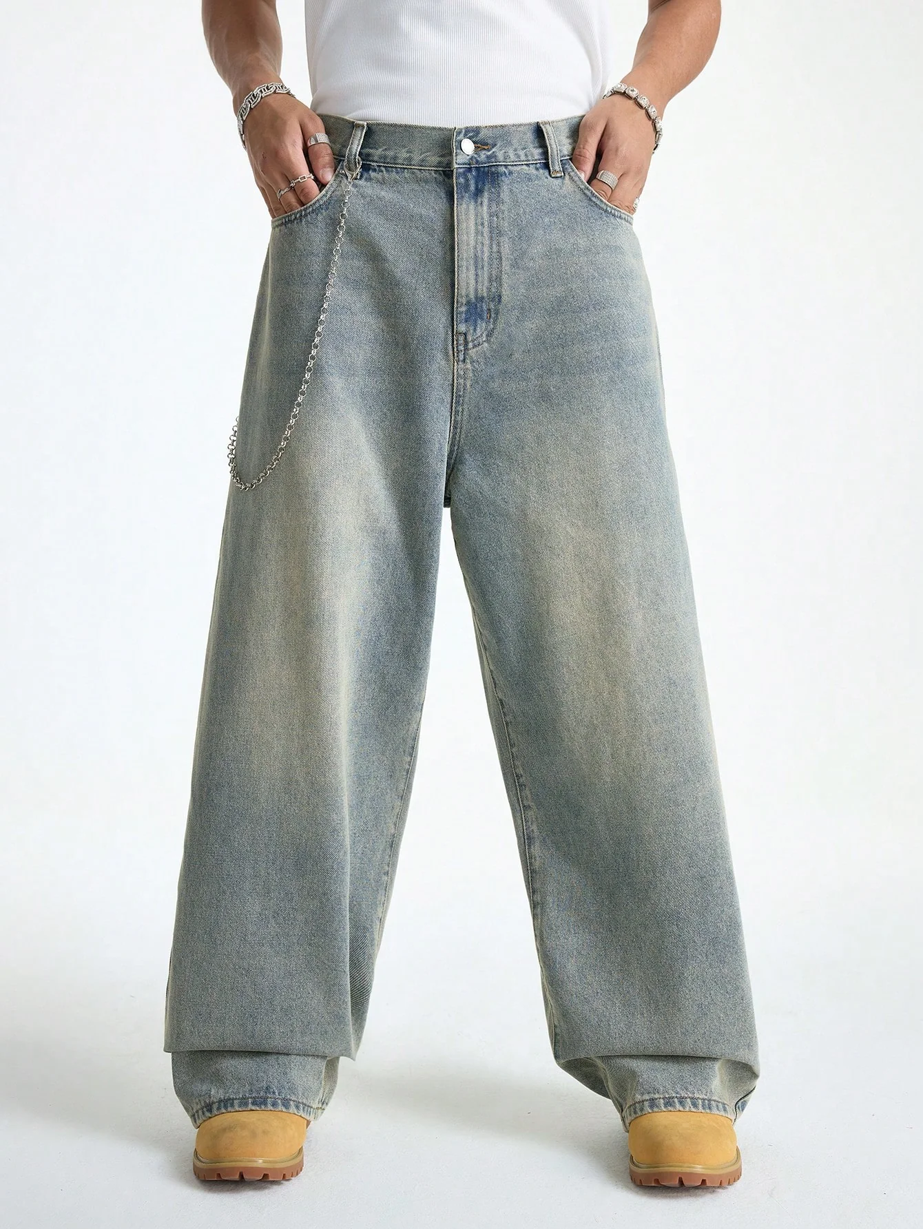 Untamed Blue Baggy Jeans - Image 4