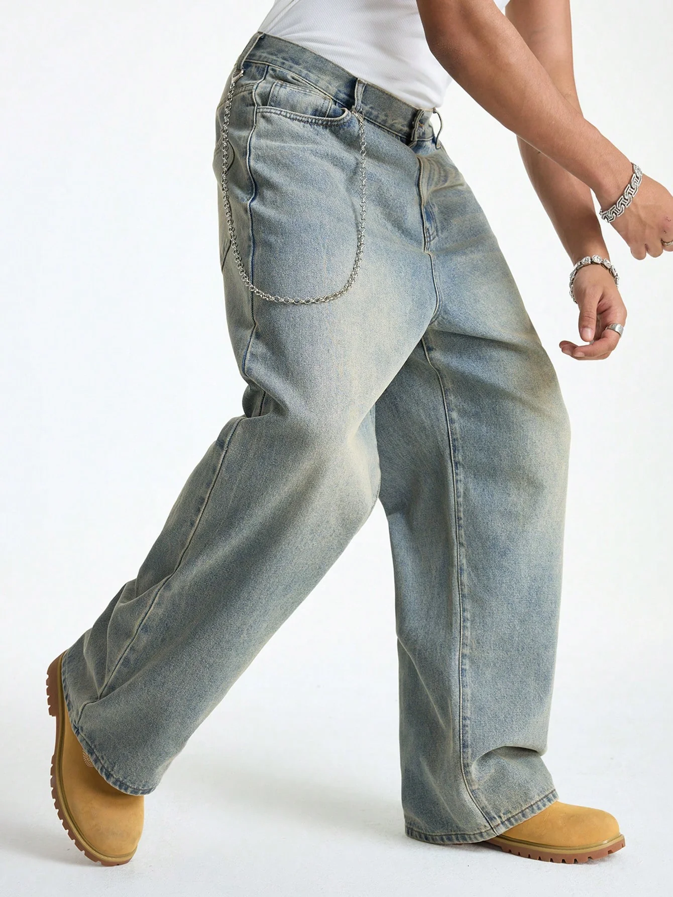 Untamed Blue Baggy Jeans - Image 6