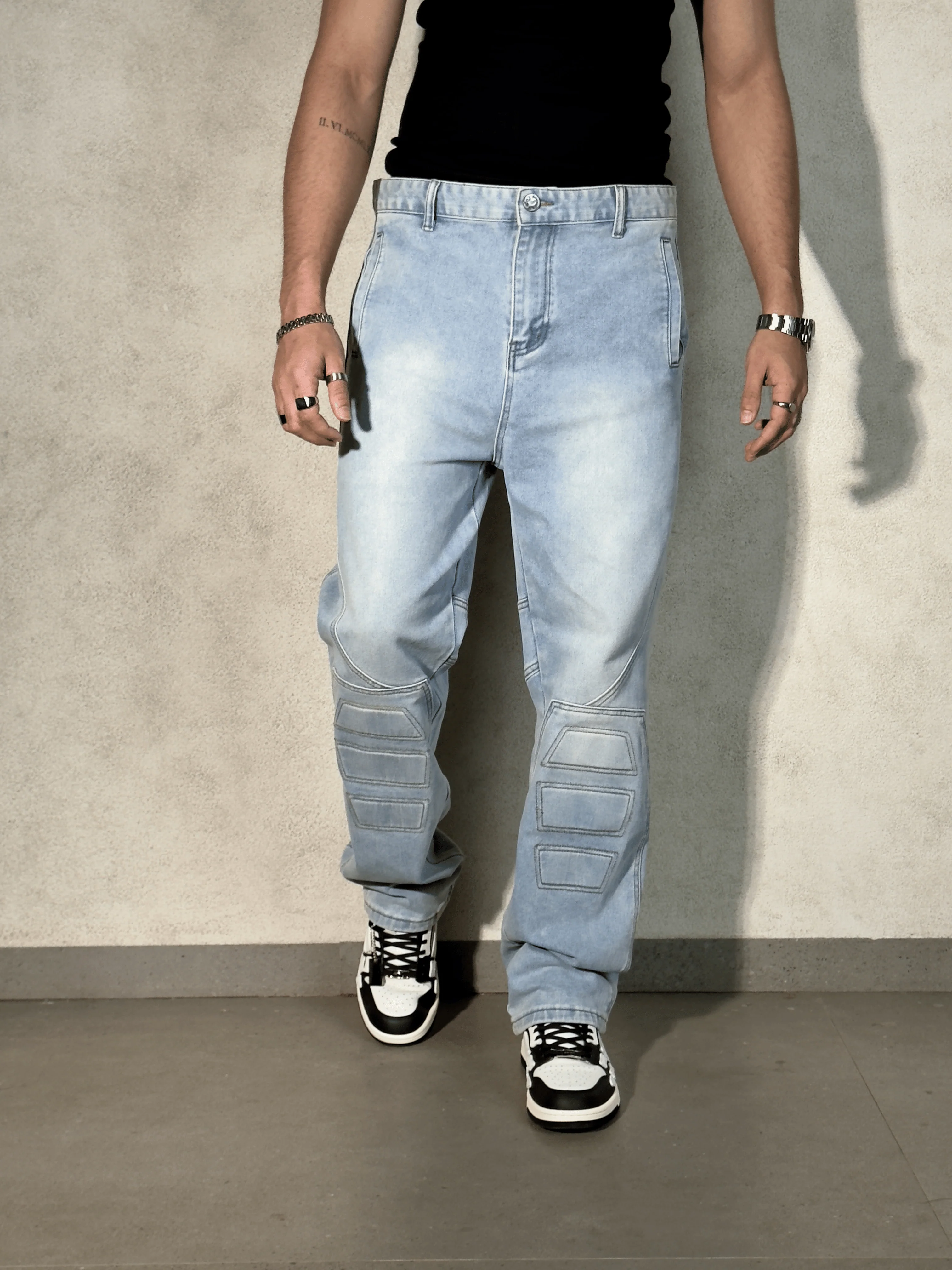 Urban Moto Straight Leg Jeans - Image 2
