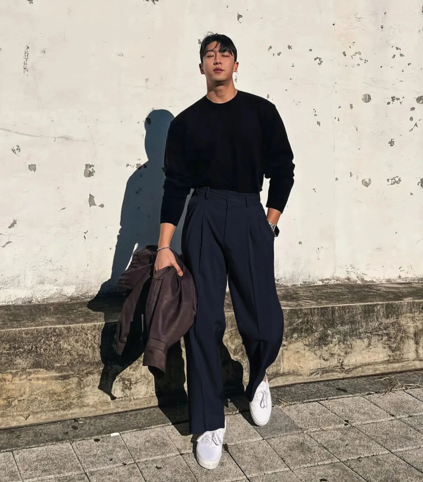 Vintage Linen High Waist Straight Fit Trousers - Image 7