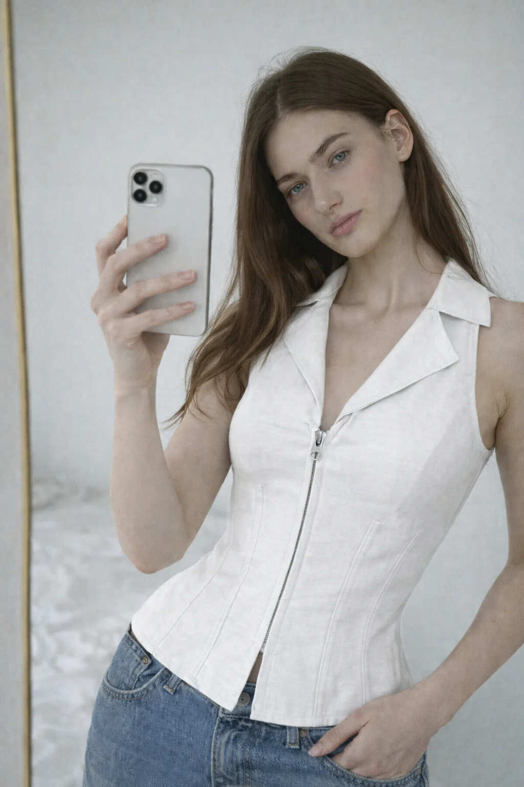 Zip Fit Halter Top - Image 11